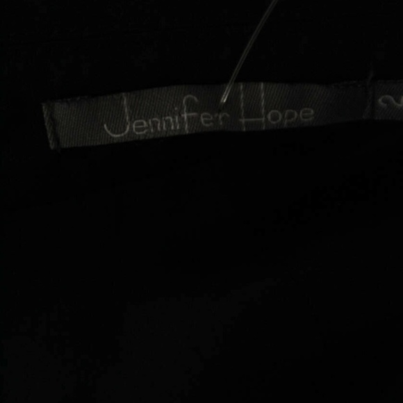 JENNIFER HOPE ONE BUTTON BLAZER BLACK WOOL SIZE 2 - Picture 4 of 5